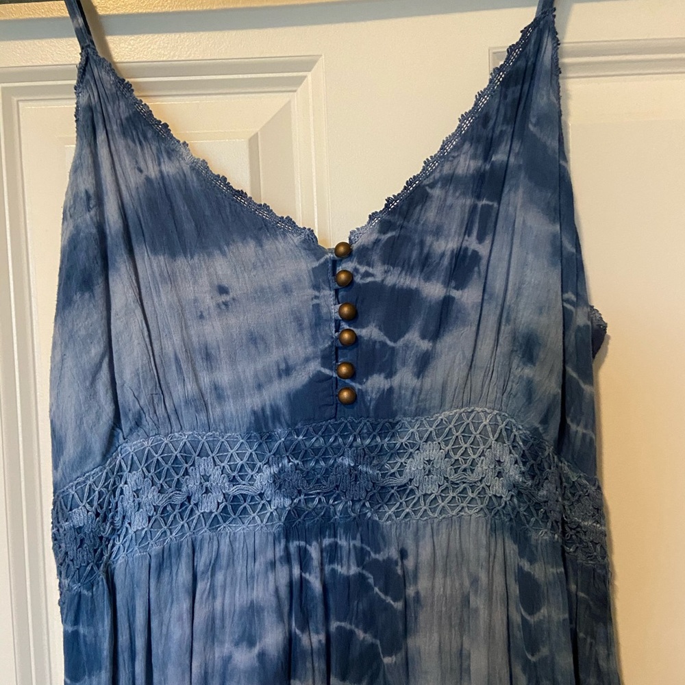 Blue maxi dress NWOT large